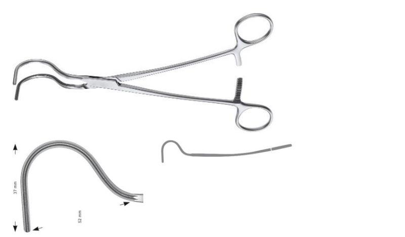 ВІЛІ АТРАВМАТ.ЗАТИСКАЧ ВИГНУТ..BACK 235MM